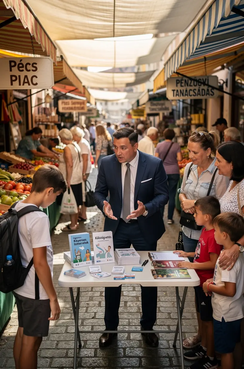 Személyes pénzügyi szeminárium előadás közben, ahol a résztvevők figyelmesen hallgatnak.